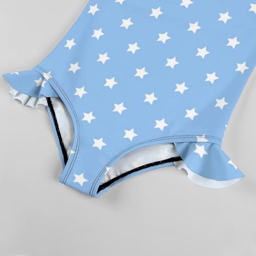 Image of Girls One Piece Swimsuit Polka Dots Ruffles Swimwear Bathing Suits 3-12 Years