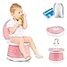 Sedile Vasino Portatile, Sedia da Toilette Pieghevole Per Addestramento Per Bambini Vasino Da Viaggio Per Interni All'aperto Con Custodia Da Viaggio (rosa)