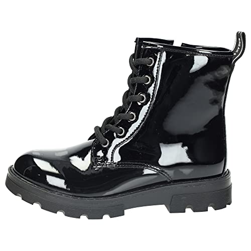 Bottes de moto en cuir verni fille B&W MI5 l'excellence du style