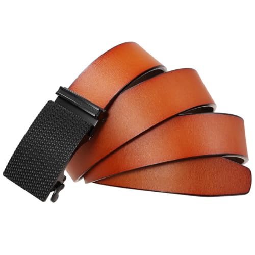 Cowhide Men's Belt Automatic Buckle Belt Men's Korean Version of The Trouser Belt Business Everything3