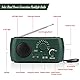 Elprico Radio Kurbel Notfall Solar, AM/FM-Handkurbelradio mit LED-Taschenlampe, Notruf-Ladegerät für Haushalt und Outdoor, Camping, Wandern