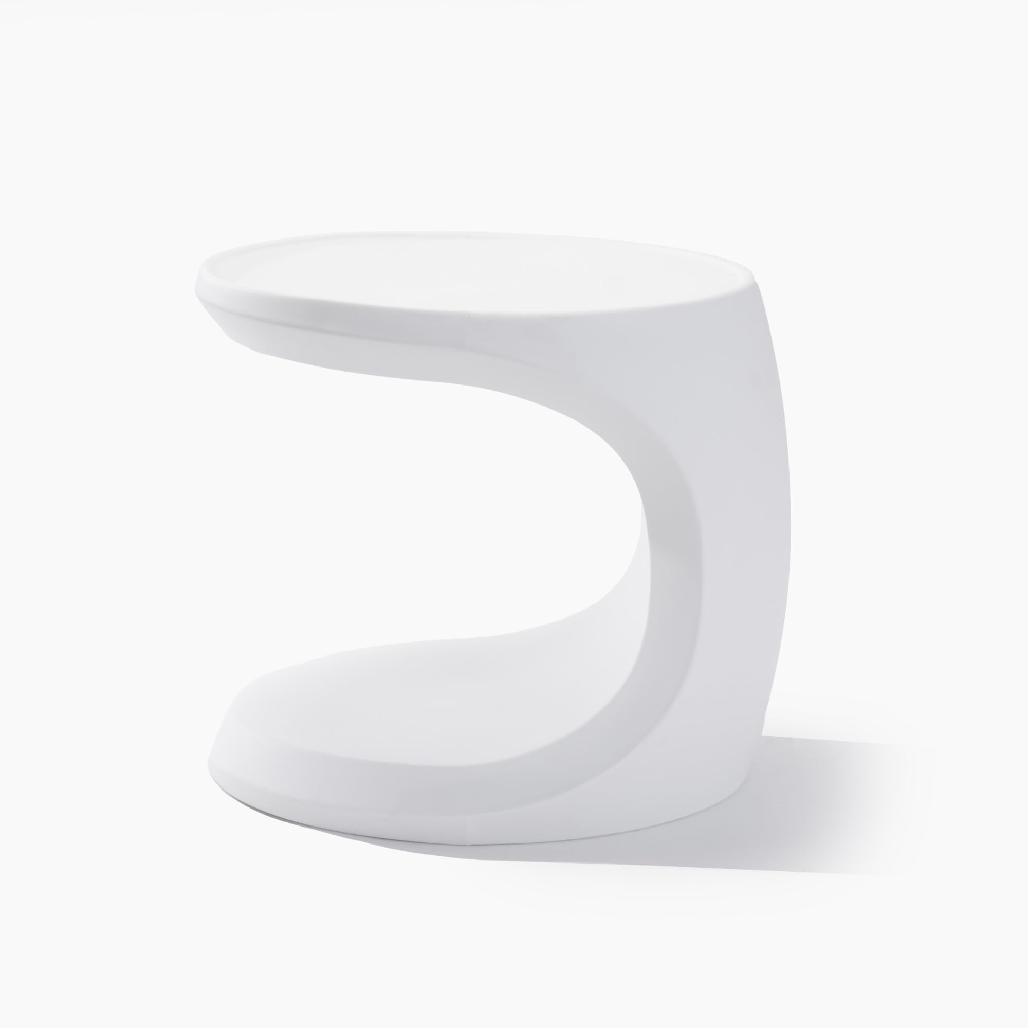 Mondello In-Pool Side Table, Outdoor/Indoor Waterproof Pool & Patio Furniture, Made of Durable Plastic, White