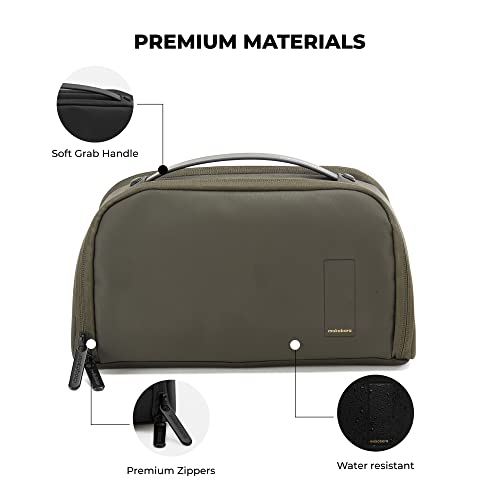 Image of MOKOBARA The Pac Kit Travel Toiletry Cosmetic Bag Large Capacity Clamshell Kit Water Resistant Makeup and Grooming Organizer with Mesh Pockets for Men and Women (Home Grown)