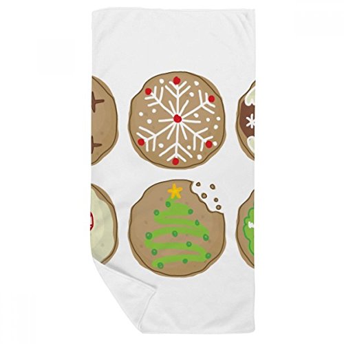 Serviette de bain Noël illustration arbre vert idée cadeau de fin d'année - 2