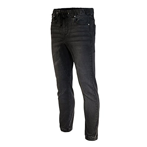 Minimal Clothing Men's Trendy Harem Twill Slim Fit Jogger Pants, Dc-washed Black, X-Large2