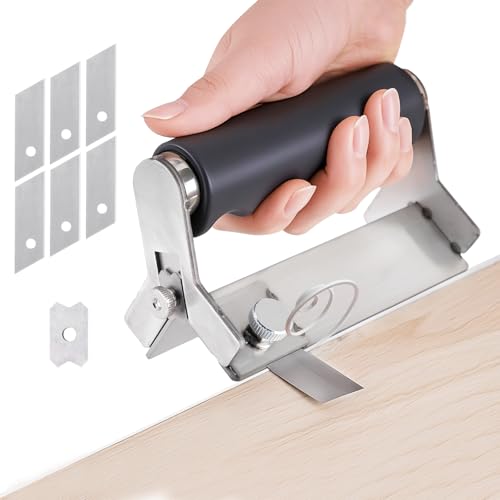 Upgraded Edge Banding Trimmer Stainless Steel Edge Banding Cutter Veneer Edge Trimmer for Woodworking Heavty Duty Edge Banding Trimming Tool for Wood, Veneer, PVC, ABS