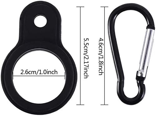 Silicone Water Bottle Buckle, Portable Outdoor Hanging Buckle Water Bottle Holder Clip Bottle Carrying Clip Holder Hook With D-Ring Hook for Traveling Camping Hiking Outdoor Activities (3 pcs)