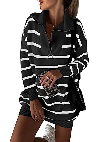 Robe pull chandail mini robe pour rester élégante en hiver