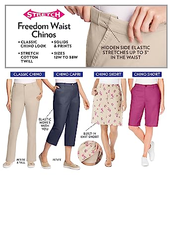 Woman Within Plus Size Petite Adjustable Waist Straight-Leg Chino4