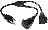 Cables Unlimited 2 Outlet Xtender Power Cord Splitter