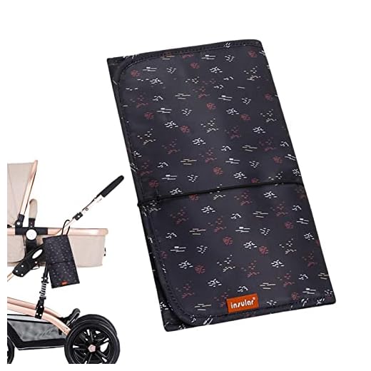 Almofada para fraldas | Forros fraldas para bebês à prova d'água, leves e dobráveis | Fraldários para shoppings e restaurantes, presentes para chá bebê recé -nascido Fovolat