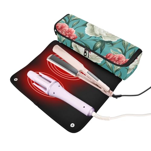 Organizador para herramientas de cabello 2 en 1 turquesa miniatura 2