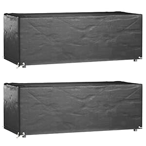 Generisch Gartenm?Bel-Abdeckungen 2 STK. 8 ?Sen 192x82x65 cm Rechteckig,M?Bel,Gartenm?be...