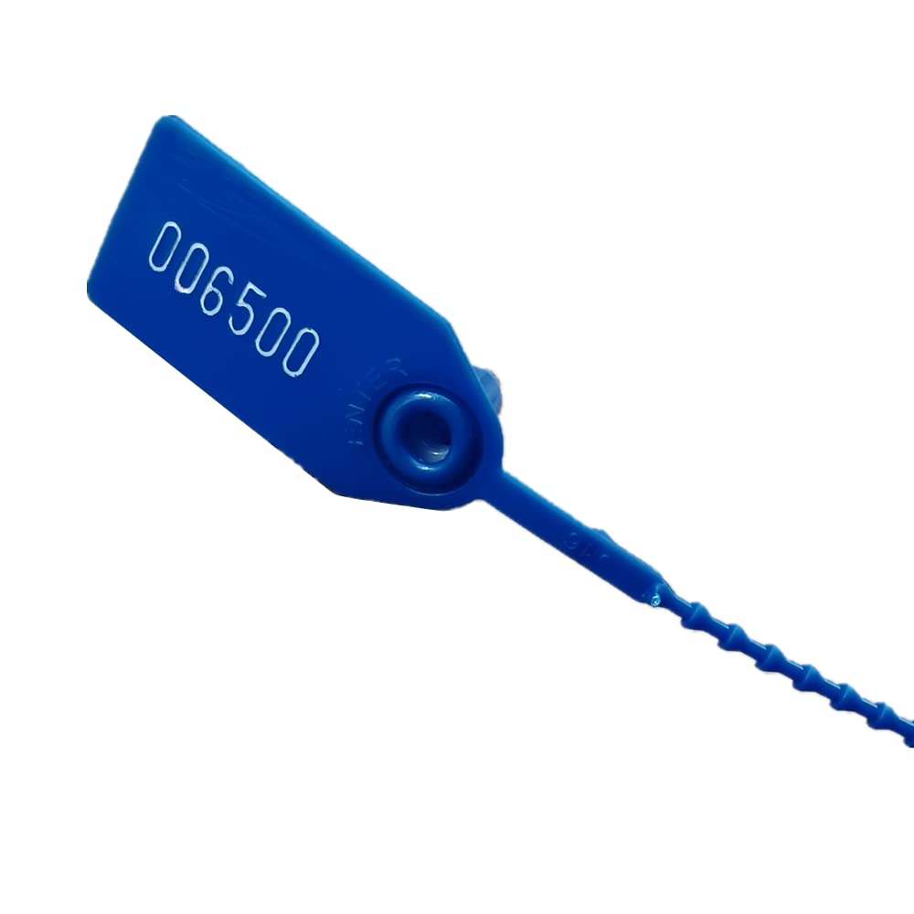 Plastic Tamper Seals Numbered Tags Security Seal Waterproof Tag Zip Ties Pull Tight Lock 9.84