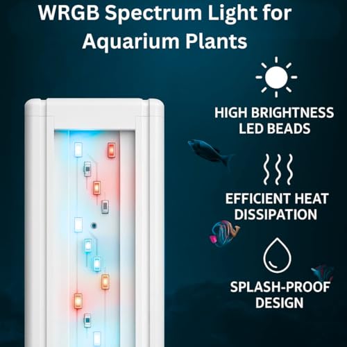Image of VAYINATO Nemo 300 WRGB Aquarium LED Light - Suitable for 20-30 cm Tanks | Energy Efficient, High Color Rendering, Ultra-Thin Design