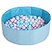 Selonis Piscina Plegable Con Bolas Coloridas De 100 Bolas NZ-78-BLUE, Azul:Azul Claro/Rosa Claro/Perla