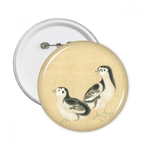 Badge bouton rond poussins pour personnaliser vos vêtements au quotidien