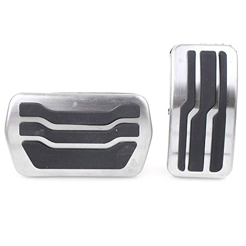 GZYF Stainless Steel 2Pcs AT Pedal, Brake Gas Accelerator Pedal Cover for Ford Focus 2011-2018 / for Ford Escape 2013-2018 / for Ford Kuga 2013-2018 / MKC 2015-2018