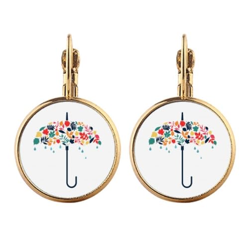Boucles d'oreilles clip parapluie dorées pour illuminer vos tenues quotidiennes