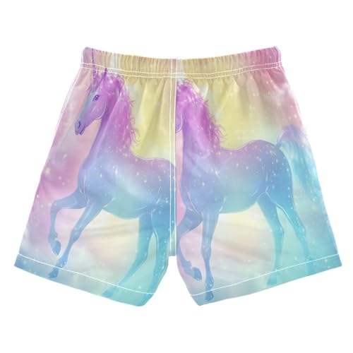 Boccsty Rainbow Unicorn Galaxy Boys Swim Trunks Baby Kids Swimwear Summer Toddler Beach Board Shorts Bathing Suit 2T2
