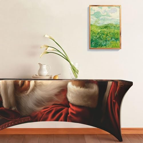 Nappe extensible 1,8m imperméable et infroissable motif Noël pour terrasse