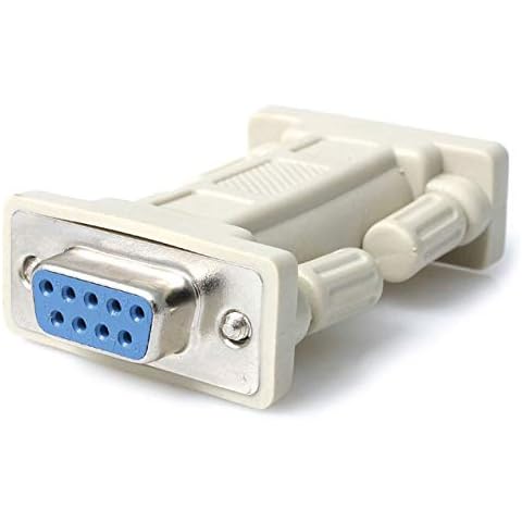 Adaptador Serie RS232 DB9 de Cable Recto a Módem Nulo Cover