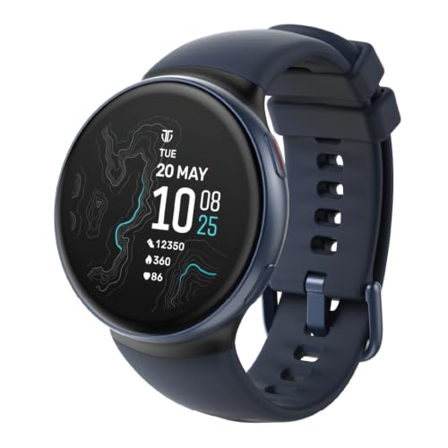 Image of Titan Celestor Swift Smart Watch 1.32 inch AMOLED Display, Advanced Badminton Mode, Training Load & Readiness, Built-in GPS with Advanced Running Mode, Zone-Based Training & Recovery, AI Day Brief - Blue