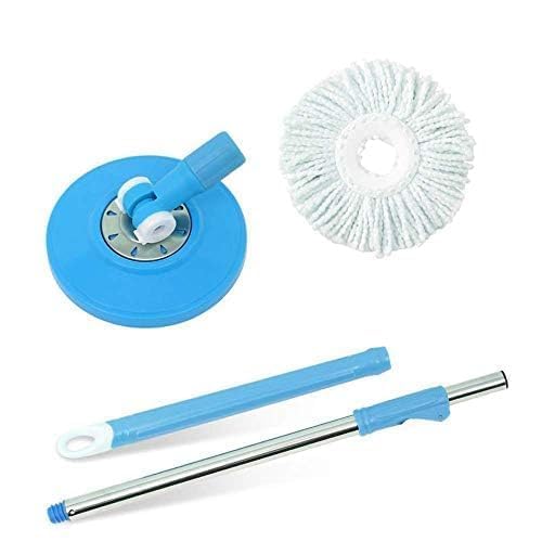 Varilla giratoria para fregona con 1 recambio de microfibra