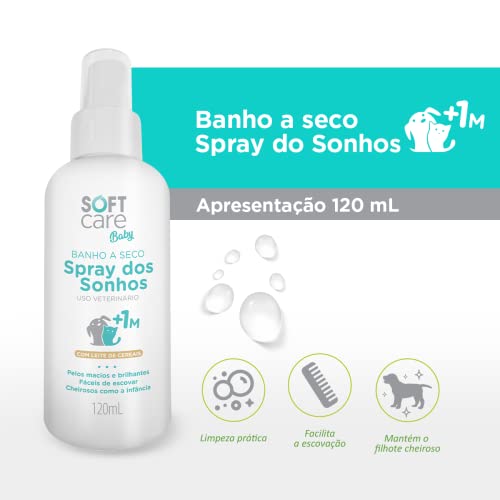 Soft Care Baby Banho A Seco Spray Dos Sonhos 120ml