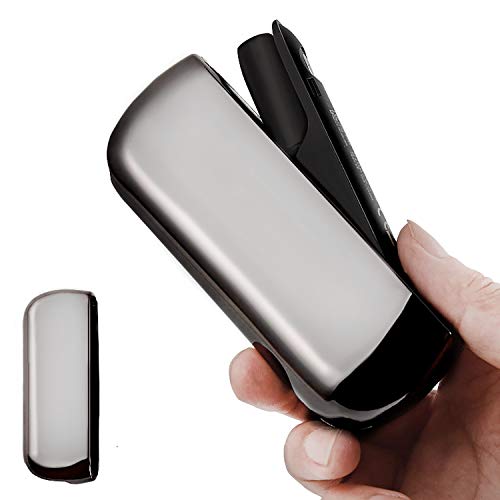 Sonile 対応IQOS3&IQOS3 duo電気鍍金保護耐衝撃 ケースに適用しますキャップルチドアカバー (ブラック)