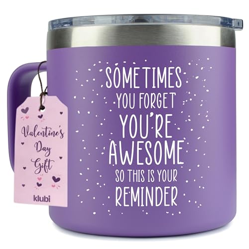 Birthday Gifts for Women - Birthday Friendship - Sometimes You Forget Your Awesome Gifts Purple Coffee Mug 14oz International Womens Day Gifts, Teacher, Social Worker Inspirational Unique, Woman Over