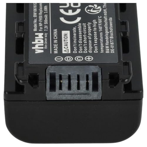 vhbw 2X batería Compatible con Sony DCR-SR35(E), DCR-SR290(E), DCR-SR32(E) cámara de vídeo (500 mAh, 7,2 V, Li-Ion) con Chip - imagen 6