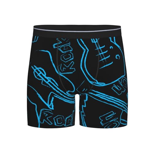 GRatka Boxer pour Hommes, caleçons, caleçons, caleçons de Jambe, sous-vêtements de nouveauté Amusants,Guitares Rock