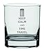 Lapal Dimension Keep Calm and Time Travel Verre à whisky inspiré du Doctor Who
