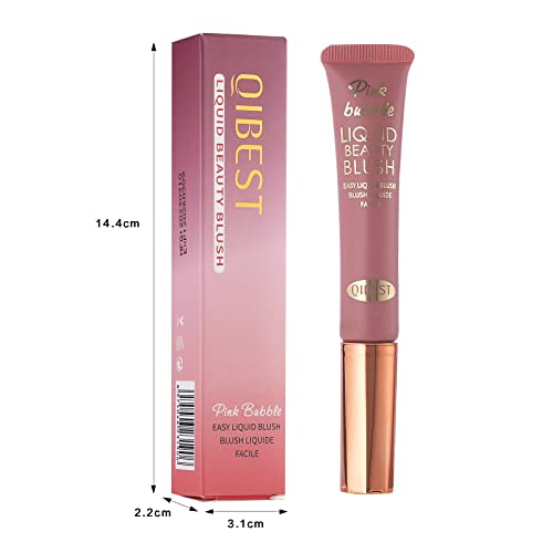 Liquid Blush Beauty Wand Matte Cream Blush Stick With Soft Cushion Applicator For Natural Cheek Tint Blendable Lightweight Long Lasting Dewy Finish Makeup Blush For Face(03 Plum Wine) #TOP7