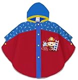 Chubasquero impermeable infantil 3/6 años eva rojo camion de bomberos