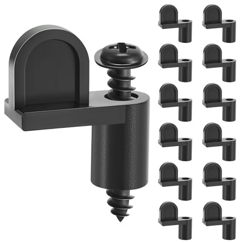 Blulu 12 Pack 3/8 in Nylon Window Screen Clip with Screws