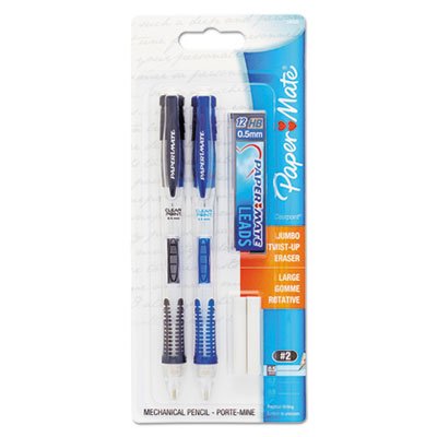 Paper Mate 34666PP 0.5mm Clearpoint® Mechanical Pencil Assorted 2 Pack With Lead Refill