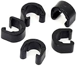 0,3 g MSC Bikes 628B0080 - Clip para Sujetar Cables al Cuadro de Ciclismo, Color Negro