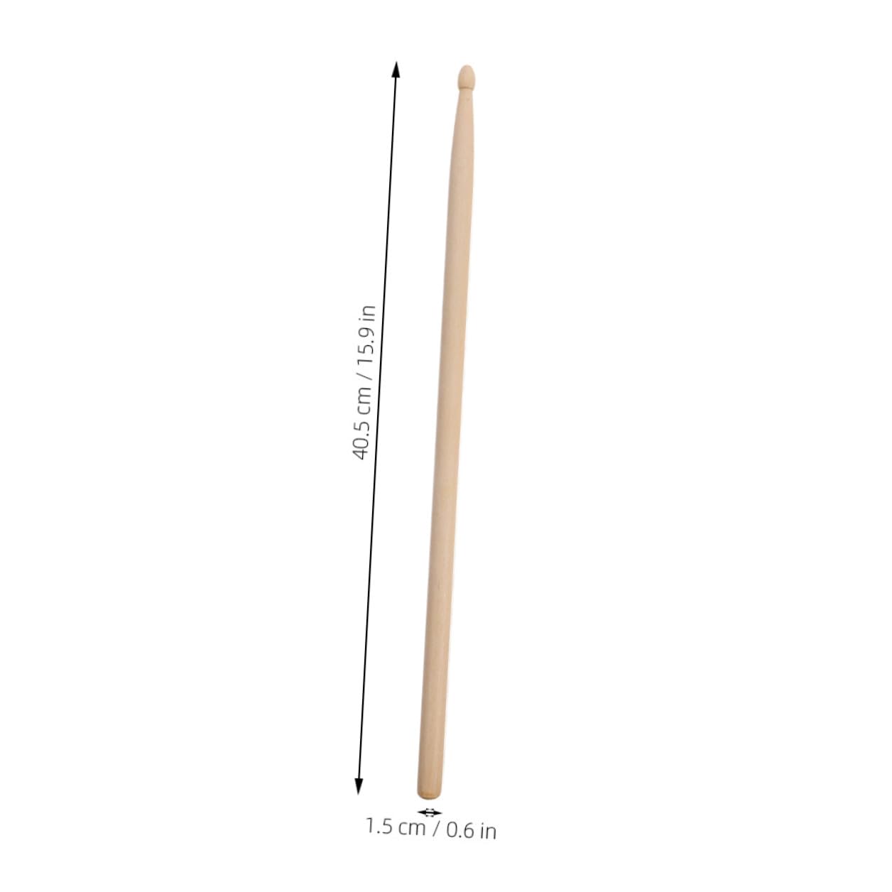 ibasenice 12paia Bacchette in Legno per Percussioni Bacchetta per Batteria con Punta in Legno Impugnatura Comoda per Gruppi Musicali Lezioni di Musica e Pratica di Batteria