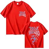 Camiseta Lola Índigo Hombre Manga Corta Camiseta Estilo Pop Latino Urbano Verano (3,3XL)