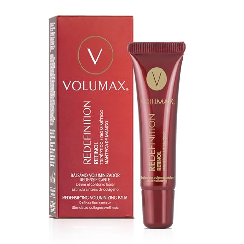 Volumax Redefinition - Bálsamo Labial Reparador, Protector, Regenerante y Antiarrugas | Define, Hidrata Y Perfila | Labios Suaves | con Retinol | Mejora Producción De Colágeno - 15ml