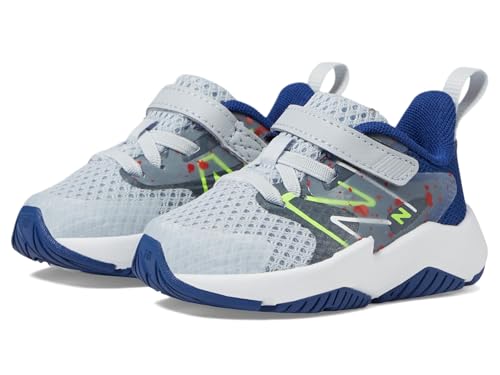 New Balance Kids ITRAVKG2 Running Shoe, Granite/Inkwell/Pixel Green, 5.5 X-Wide US Unisex Toddler