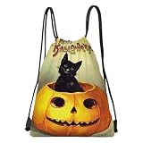 Bolsas de dulces de Halloween, mochila con cordón, 13 x 16.9 pulgadas, bolsas de dulces con cordón para niños, truco o trato, recuerdos de Halloween