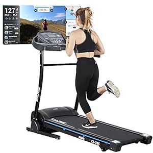 Care Fitness CT-705 – Cinta de correr reclinable y plegable, motorizada para caminar, Footing y Running – 18 programas de entrenamiento – Inclinación motorizada de 15 niveles – Conectividad Kinomap