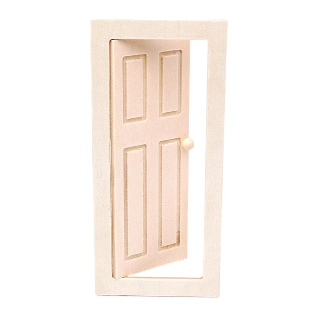 Jazzy Pearls®1/12 Dollhouse Door DIY Model Furniture Accessories for Girls Boys Children|Dolls & Bears | Dollhouse Miniatures |1 Piece Doll House Door