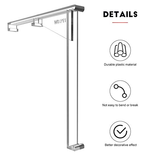 image for Jetec 8 Pieces Valance Clips Vertical Blind Clear Valance Clip Bracket