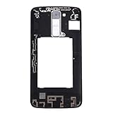 Zhouzl Repuestos LG For LG K7 Carcasa de la Placa Posterior Panel de la Lente de la cámara con Altavoz Zumbador de Timbre y Motor vibratorio Repuestos LG (Color : Blanco)
