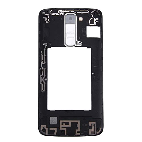 HONGYAN Cell Phone Accessories Back Plate Housing Camera Lens Panel with Speaker Ringer Buzzer & Vibrating Motor for LG K7(Black) Phone Accessories (Color : White)