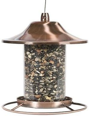 New Perky-Pet Copper Panorama Squirrel Proof Bird Feeder, 2 lb Bird Seed Capacity